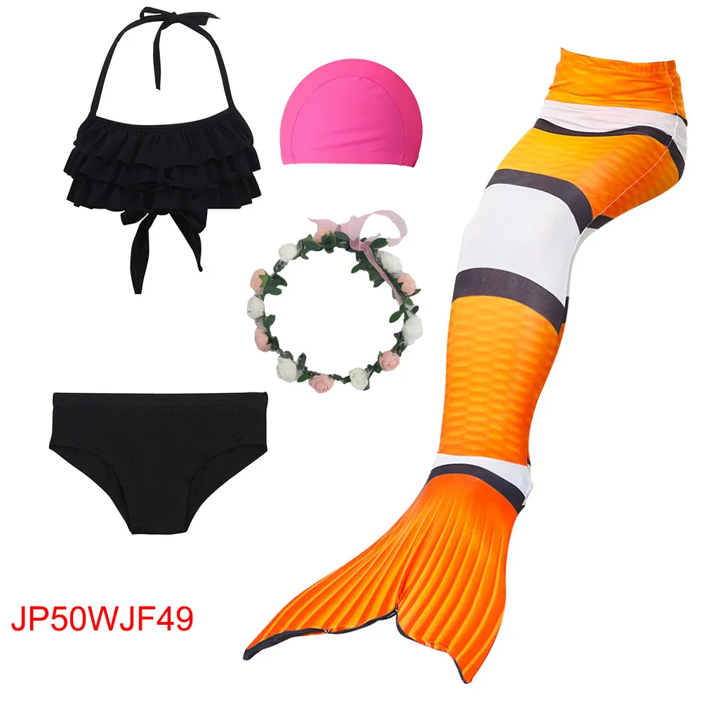 Костюм для купания Русалочка купальник бикини девочек одеяло хвост русалки с