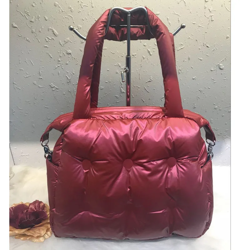 Женская сумка с перьями Повседневная через плечо хлопковой подкладкой зима 2019 |