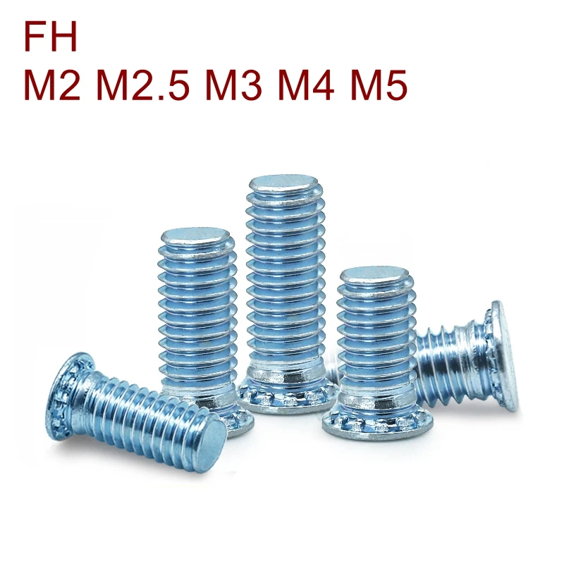 M2 M2.5 M3 M4 M5 FH Press заклепочный винт заклепка углеродистая сталь заклепки с