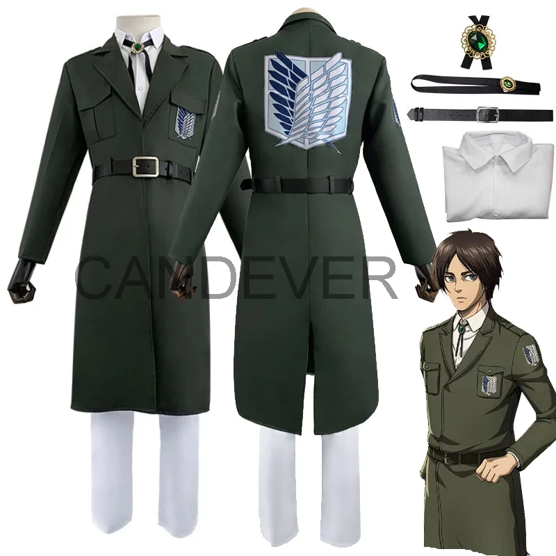 Тренч levi ackerman для косплея из аниме атака на Титанов | Тематическая одежда и