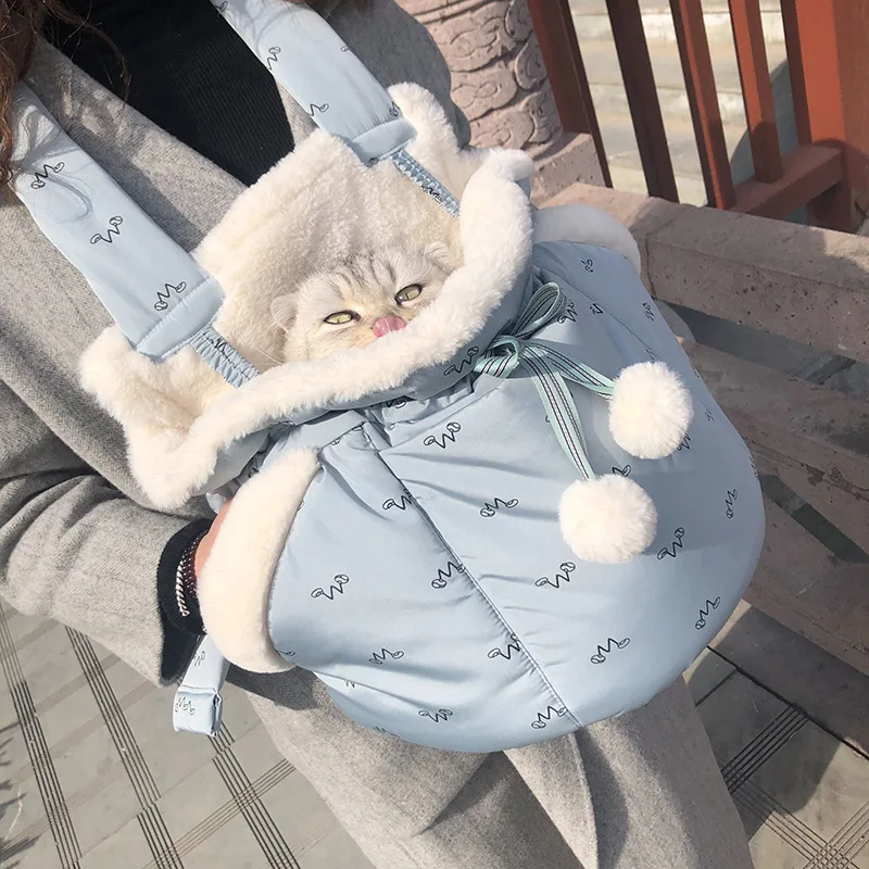 Открытый хлопковая, для домашней Собаки Сумка-переноска для животных Собака Передняя сумка новая на два плеча Портативный путешествия рюкзак Утепленная одежда рюкзак/дом