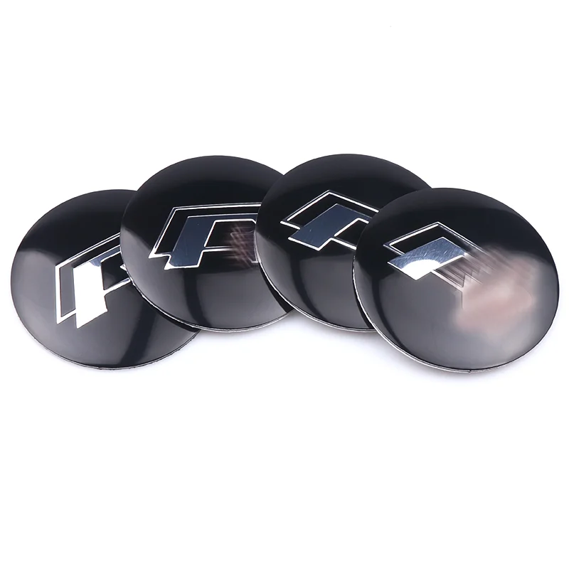 4pcs 56mm Car Styling Wheel Hub Sticker Center Cap Decal For R Emblem Seat Ibiza golf 4 motion MTM Blue Motion v w | Автомобили и