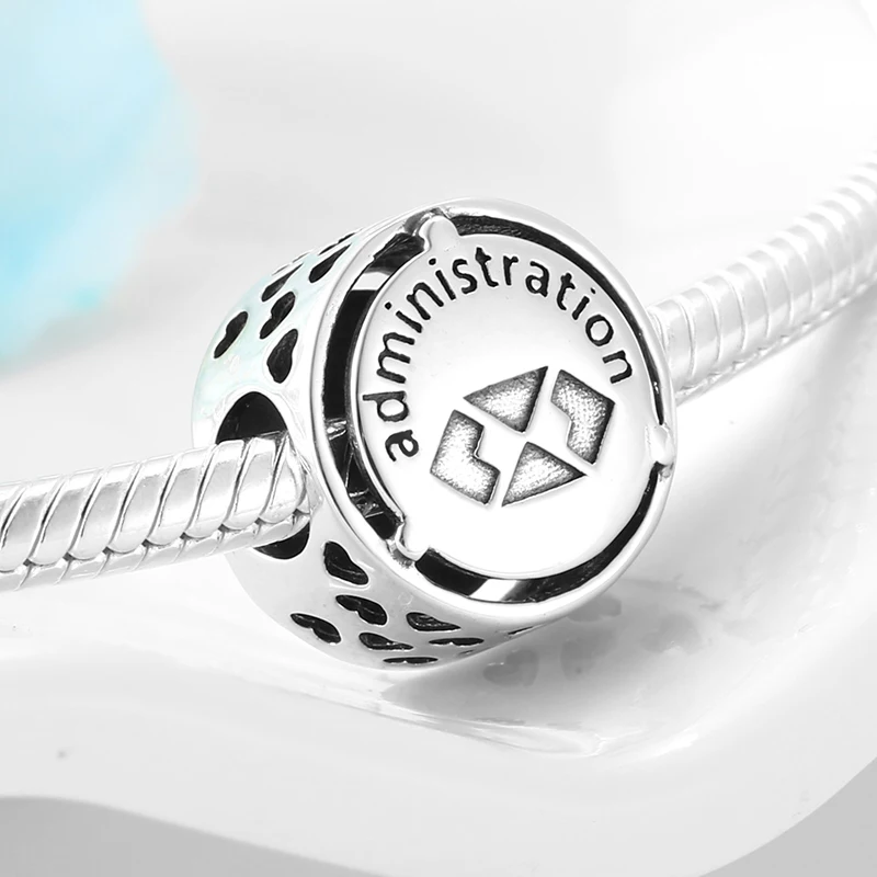 Хит 12 профессиональных знаков узор 925 пробы серебряный шарм бусины для