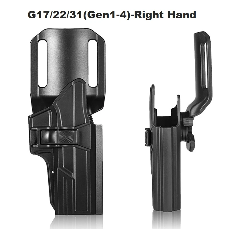 Glock 17 22 31 GEN1-4 Gun Holster OWB Waistband Carry Holster Tactical Hunting Waist Paddle Pistol Handgun Bag Case