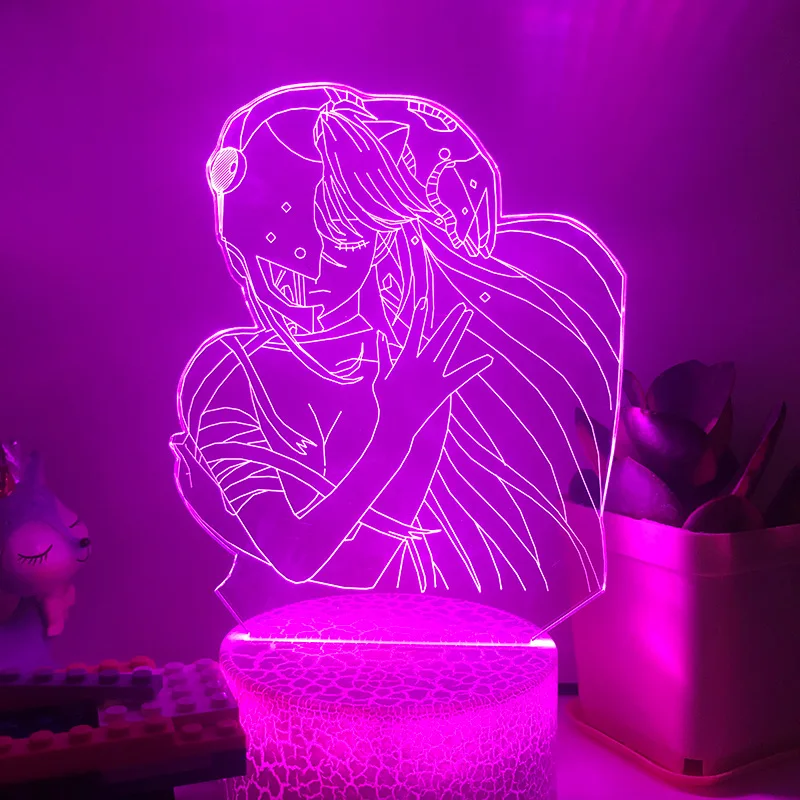 Аниме серия Elf Boy светодиодный сенсорный креативный 3D ночной Светильник семь