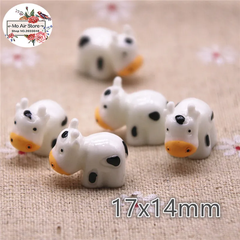 10 шт. милый молочный коровий зверь Милый небольшой талисман для украшения DIY