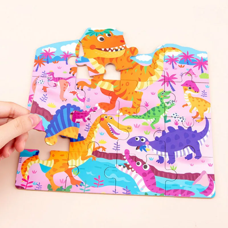 

The New Four-in-one Animal Traffic Advanced Jigsaw Puzzle Jigsaw Puzzle Fun Toy 1-3 Year Old Children Set Toy