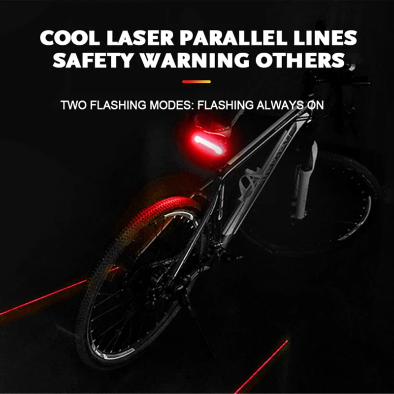 

Bike Light Bicycle Bike Rear LED Tail Light Wireless USB Safety Remote Rotate Control Turn Signals Laser Bicycle Accessories
