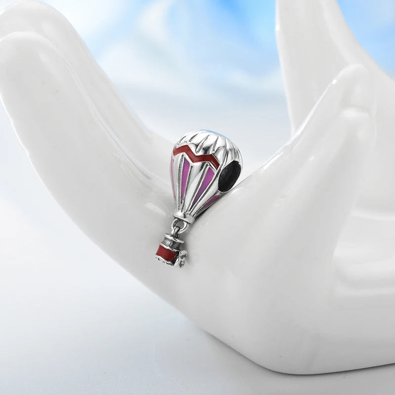 Devolove лето бусины из стерлингового серебра 925 Розовый дорожная сумка Шарм Fit браслет Pandora для женщин DIY ювелирные изделия
