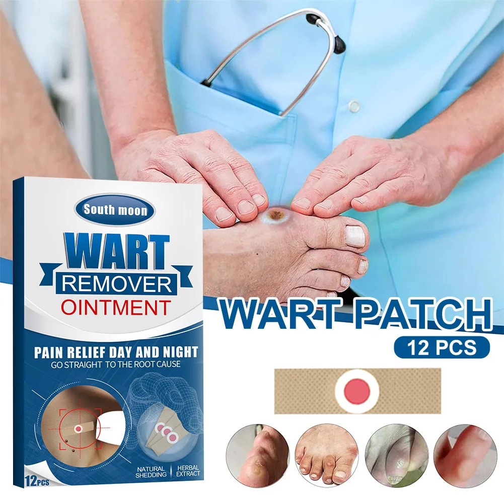 

Wart Remover Pad Natural Herbal Formula Corns Remover Strips Remove Common Warts Corns Plantar Painless Wart Treatment Skin Care