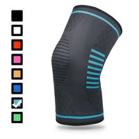 sport compression knee pad sleeve braces knitted protective gear elastic nylon fitness running cycling knee support