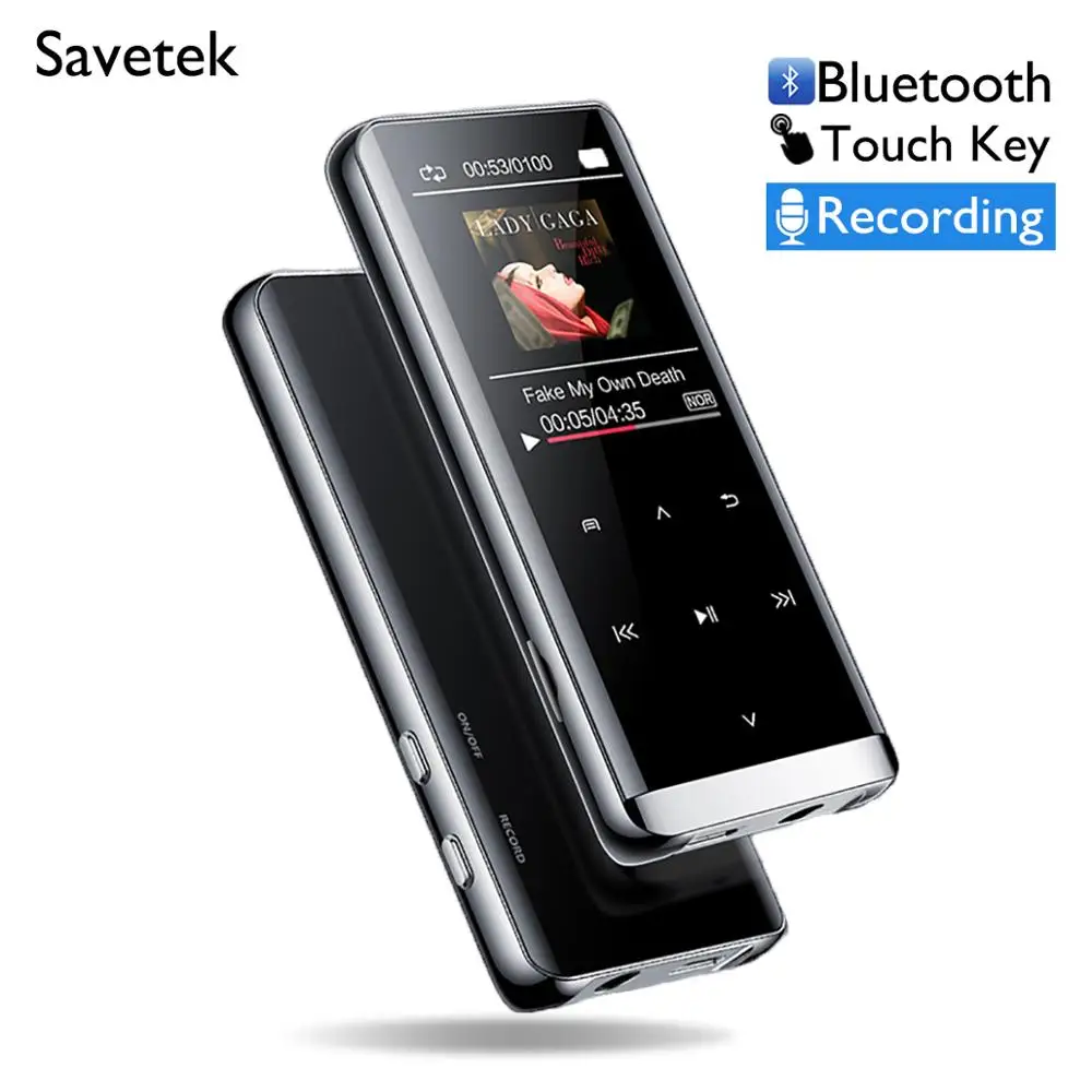 MP3 плеер HiFi без потерь 8 ГБ 16 Mp3 спортивный Walkman Flac аудио сенсорный ключ с FM радио