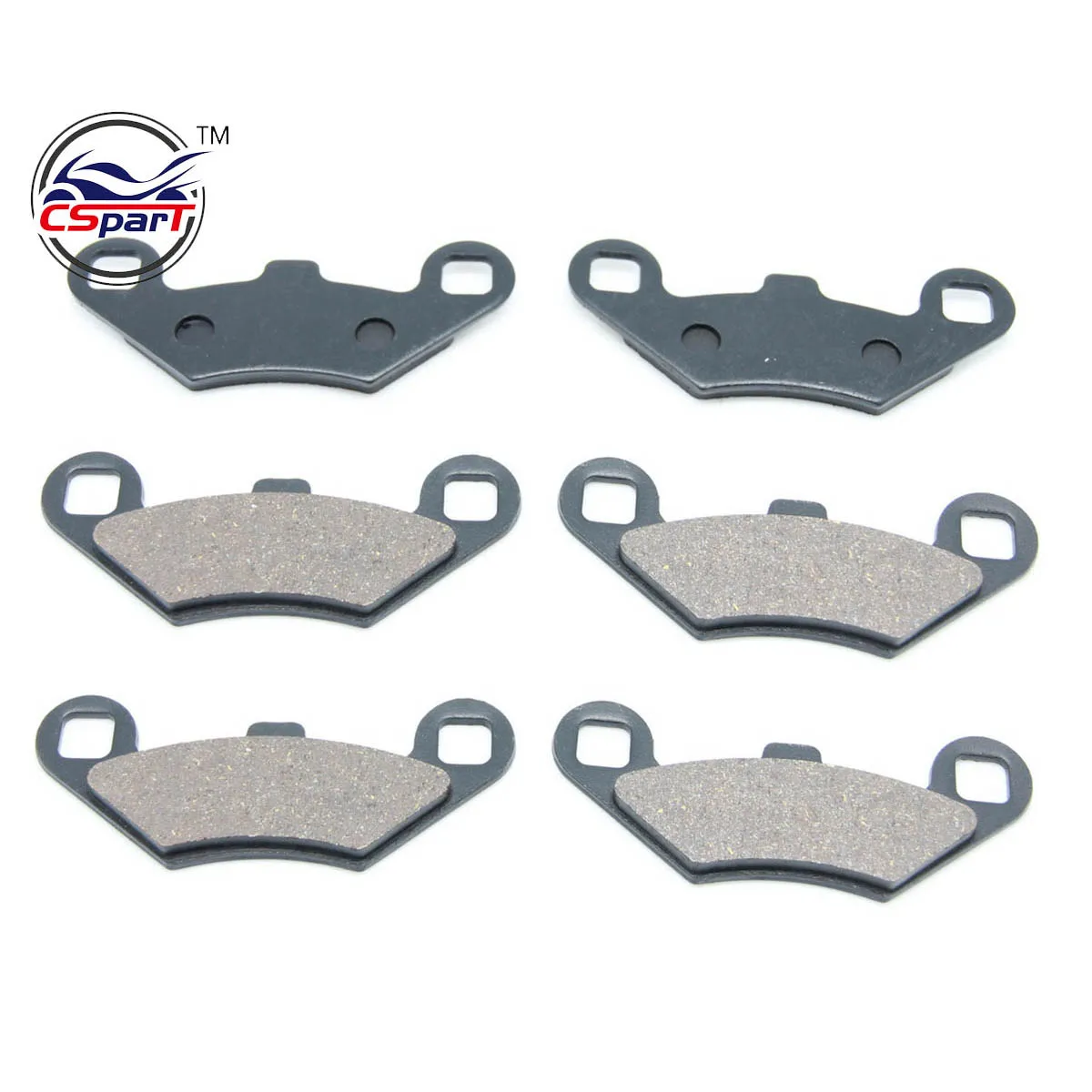 3 пары полуметаллические передние и задние тормоза без асбеста для POLARIS PREDATOR 500