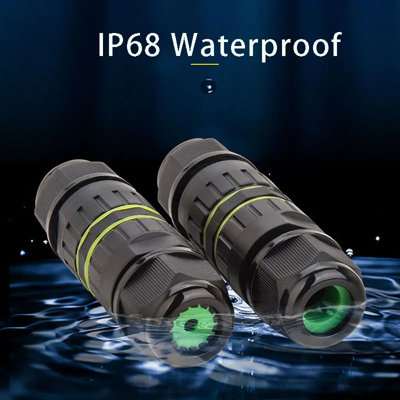 Кабельный соединитель M16 IP68 3-штырьковый 2-штырьковый 3 5-10 2 мм переменный ток