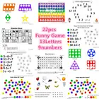 57EE  ограниченное по времени предложение обучающие игрушки Монтессори набор магнитных палочек с прозрачными цветными счетными ЧИПАМИ с металлом