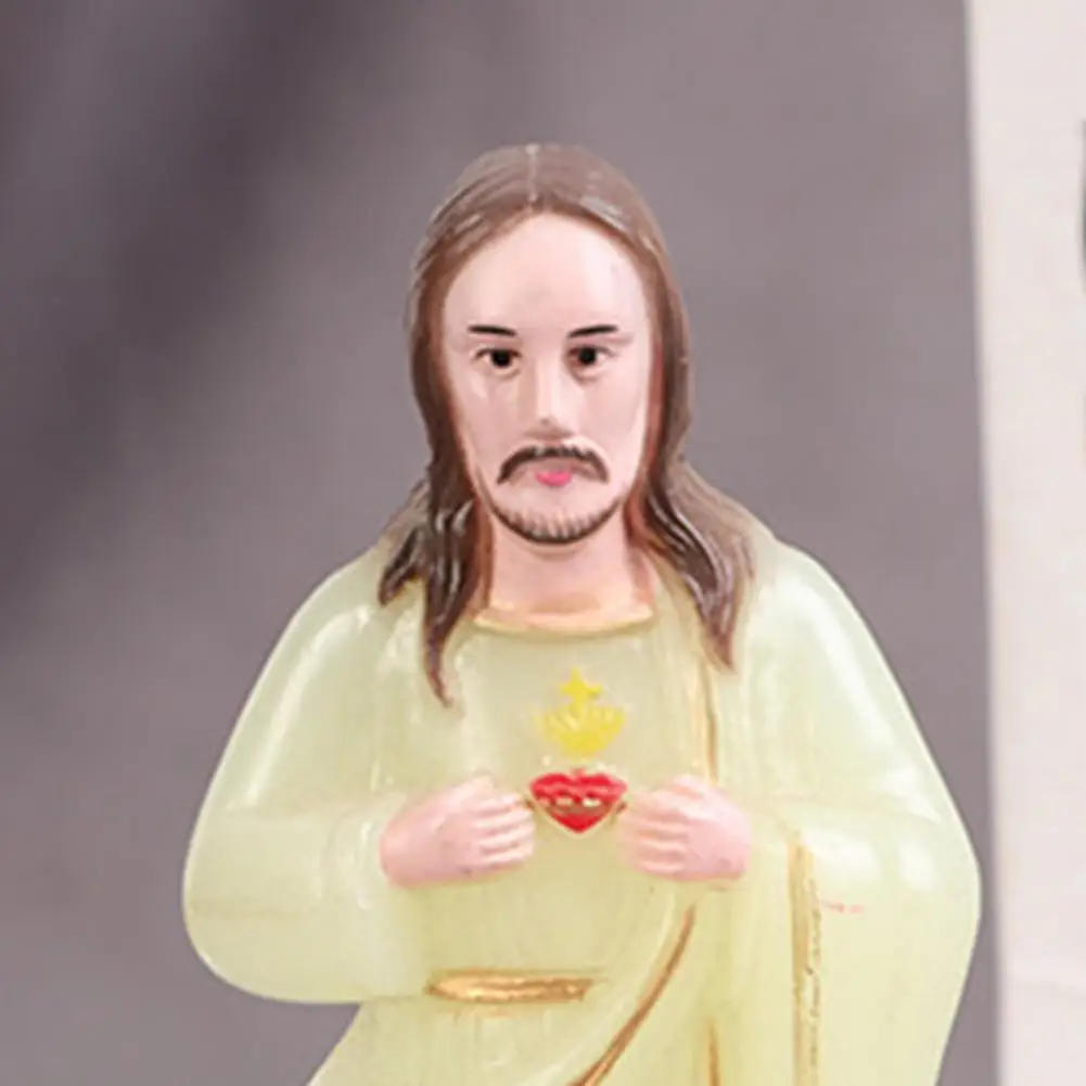 

Desk Crafts Statue Man Shape Luminous Indoor Sculpture Ornament for Catholic series Jesus decoration craft ornaments Church hot
