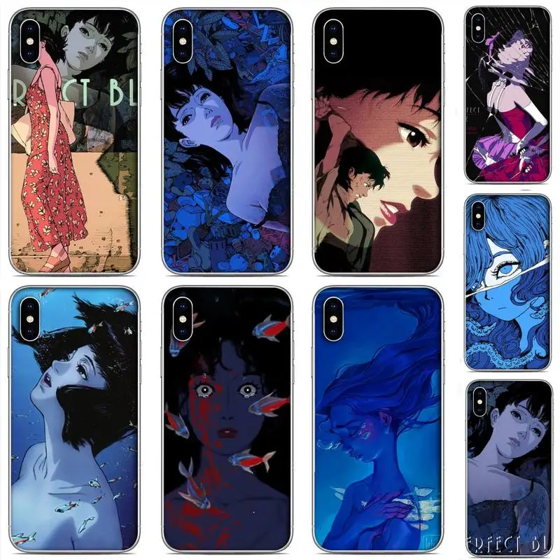 

Perfect Blue Anime Phone Case For Clear-Iphone 5 5s se 6 6s 7 8 11 12 X Xs Xr Pro Plus Max Mini Cover