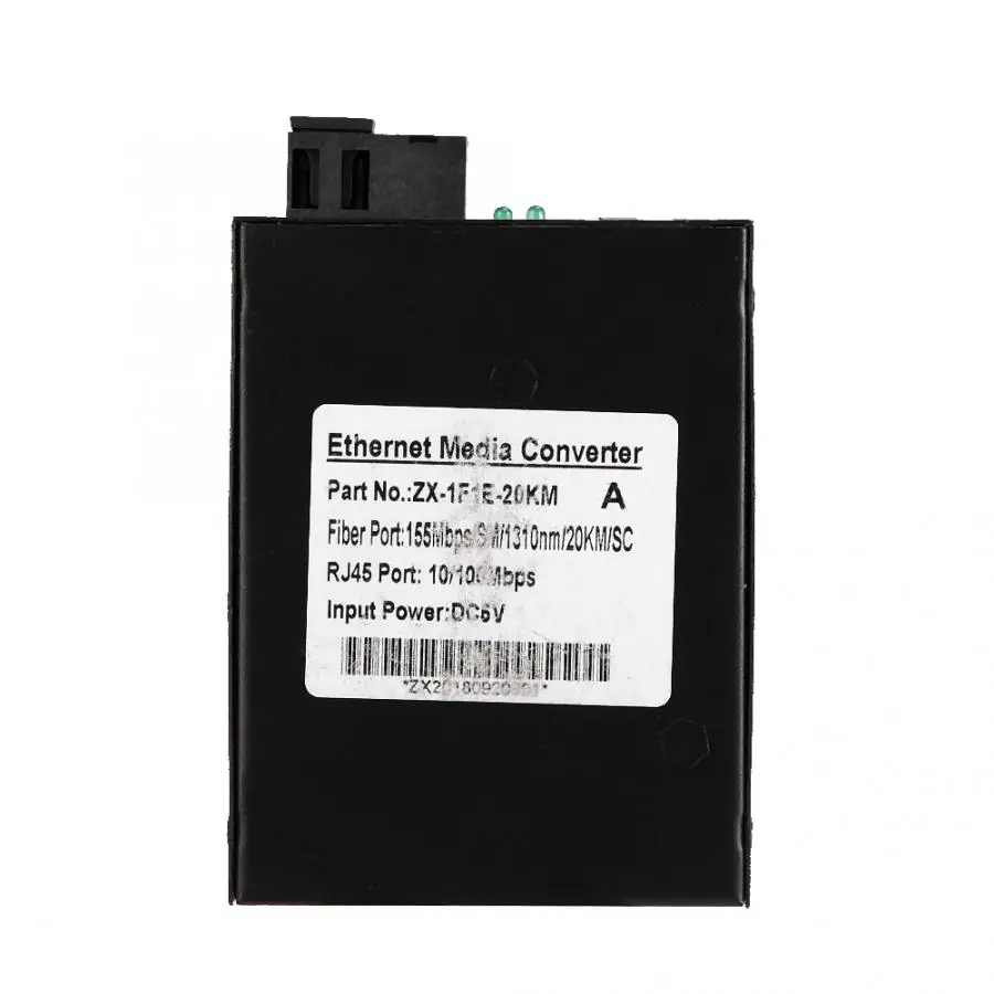 100 м Ethernet волоконно оптический медиаконвертер приемопередатчик одномодовый 250