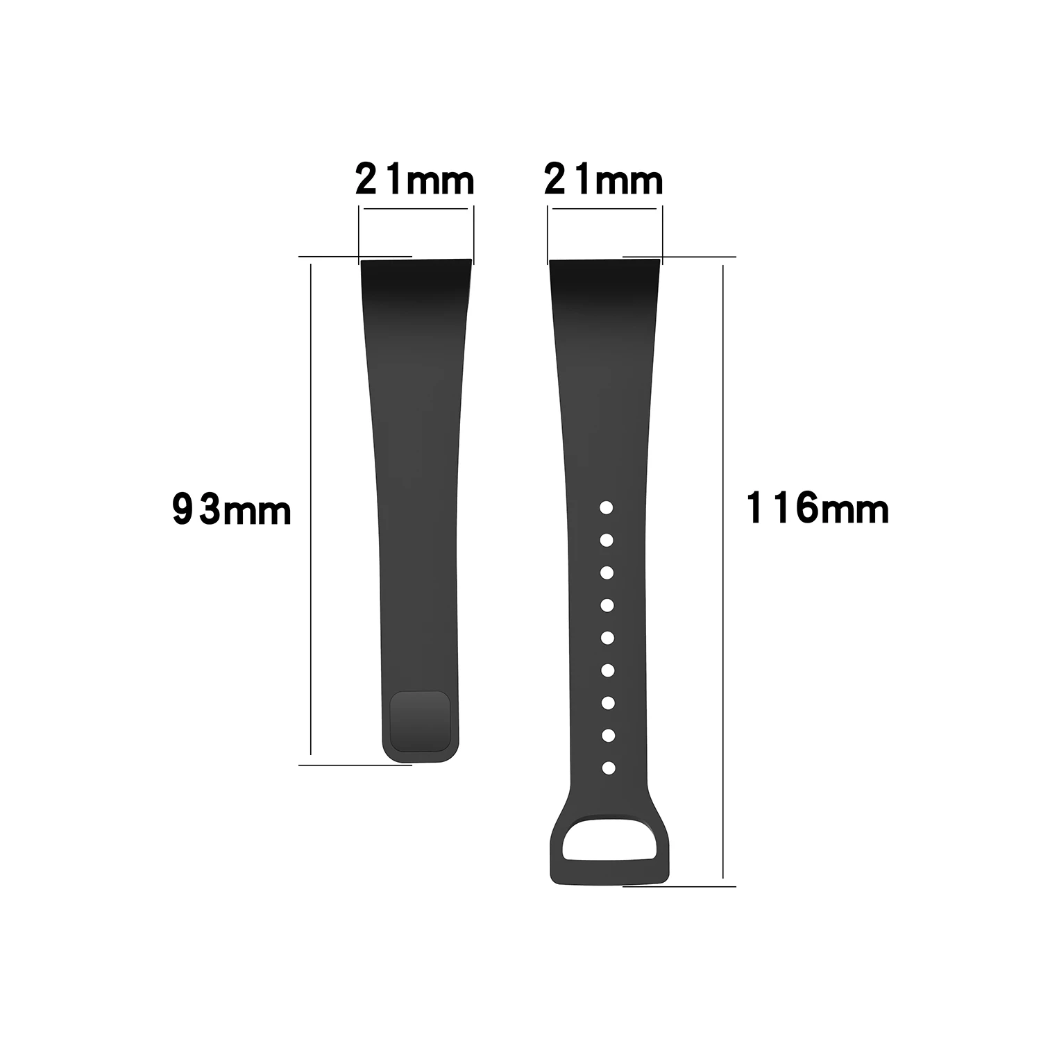 Ремешок сменный для Xiaomi Mi Band 4c спортивный мягкий силиконовый браслет