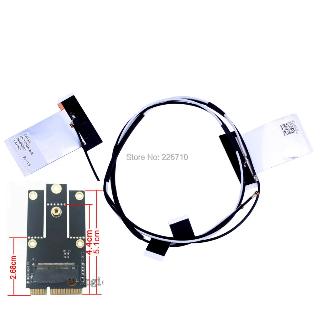 7260NGW Wi Fi WLAN карта Bluetooth 4 0 7260AC & NGFF к Мини PCI E адаптеру и IPEX 1 антеннаи Gen4 MHF4 Новинка|wifi