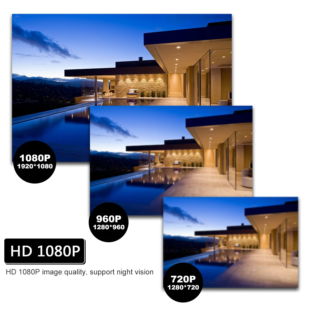 720P беспроводной видеодомофон Wi-Fi Визуальный дверной звонок беспроводная камера