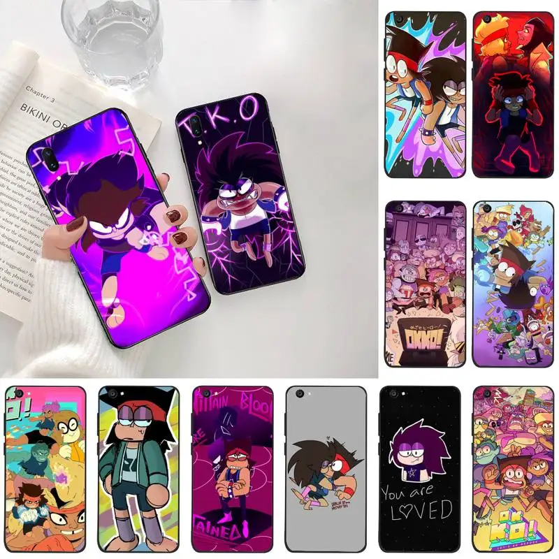 

CUTEWANAN Cartoon animation OK KO Luxury Unique Design Phone Cover For Vivo Y91c Y17 Y51 Y67 Y55 Y93 Y81S Y19 V17 vivos5