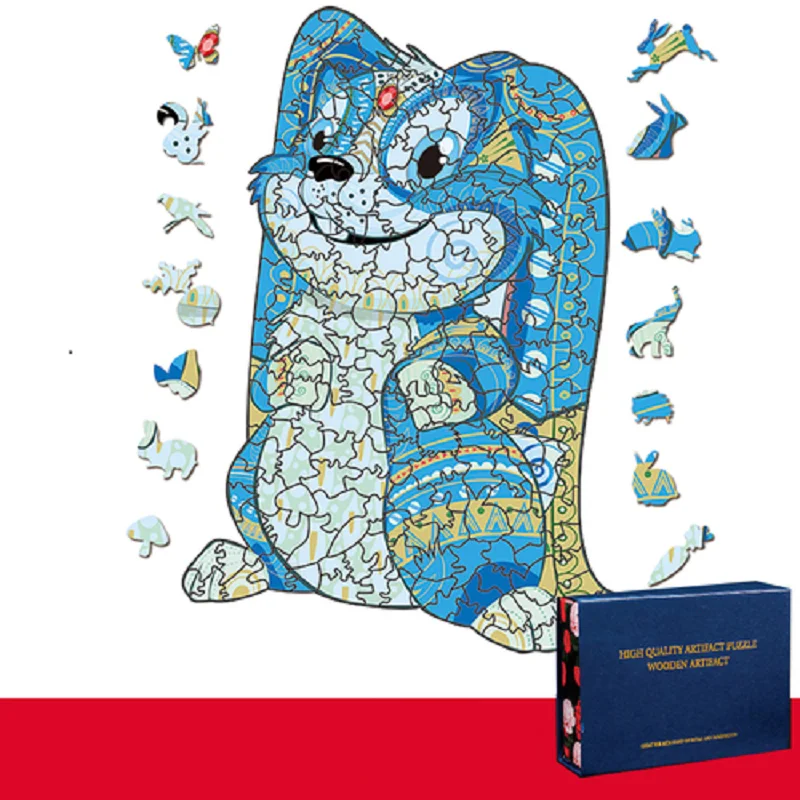 Уникальные деревянные 3d-головоломки в виде животных пазлы-панды с затруднением