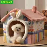 cat nest bed winter warm house enclosed four seasons universal removable washable kennel pet beds for cats dog small dogs luxury
