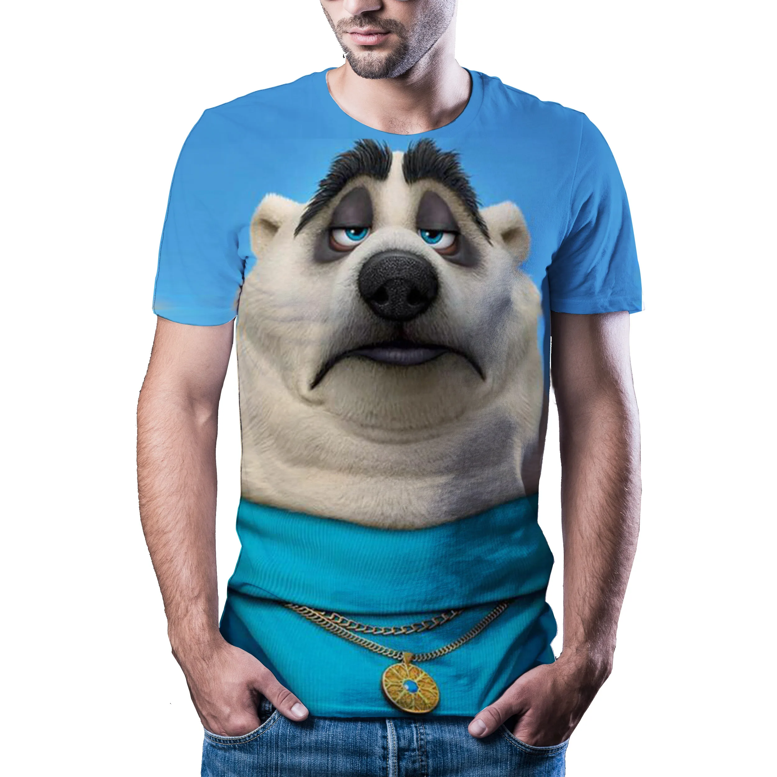 Новинка 2020 мужская и женская 3D футболка с изображением животного черепом