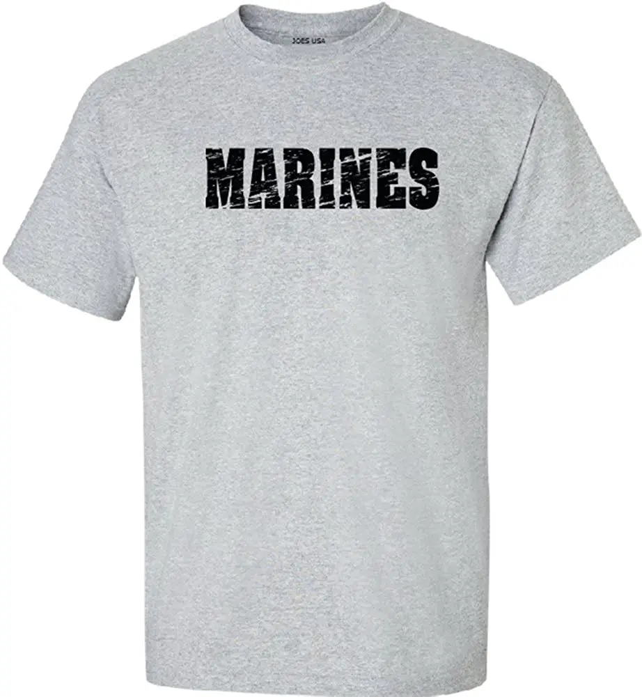 Американские военные зеленые винтажные футболки с логотипом морской пехоты в