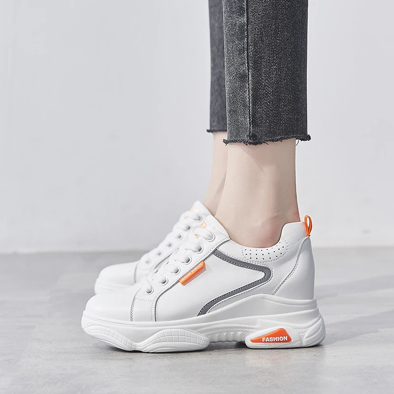 

2020 New Spring Autumn Tenis Feminino Lace-up White Shoes Woman Pu Leather Solid Color Female Shoes Sneakers Casual Women Shoes