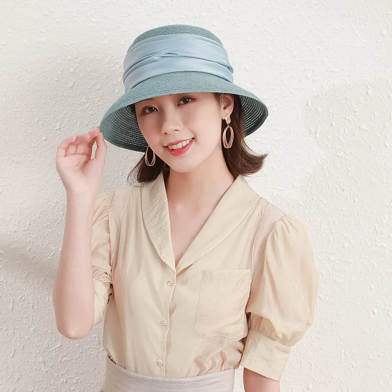

Factory 2022 Spring And Summer Fair Maiden Temperament Fisherman Hat Summer Beach Ms Sun Hat Luxury Cashmere Hat