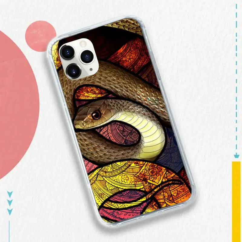 

Colorful snake painting art Phone Case for iPhone 11 12 pro XS MAX 8 7 6 6S Plus X 5S SE 2020 XR