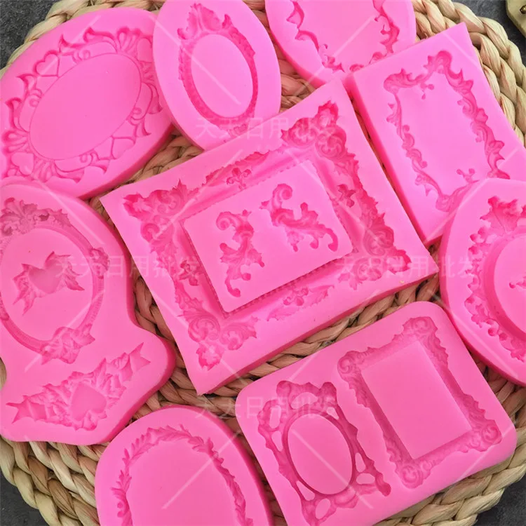 Полимерная рамка для пластилина силиконовые формы конфет фоторамка инструменты