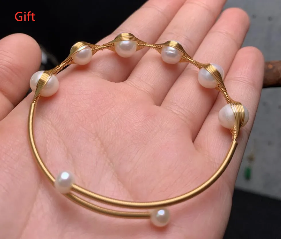 

Summer Fashion Retro Striped Print Short-Sleeved Loose Casual Temperament Mid-Length Large Swing Skirt Get A Pearl Bracelet Free