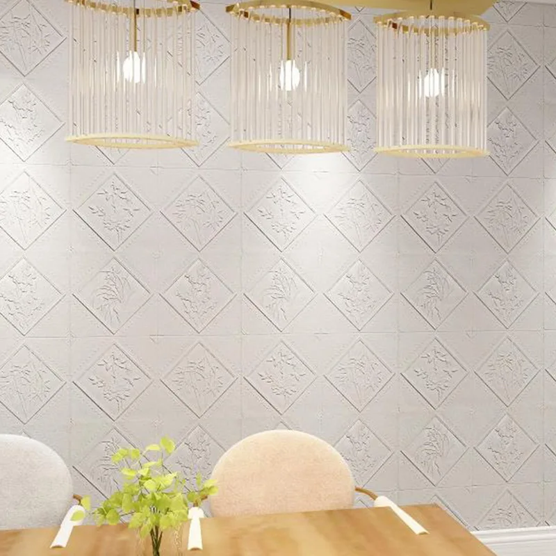 Пилинг и палка 3D стеновые панели клей пена настенные бумажные наклейки для ТВ