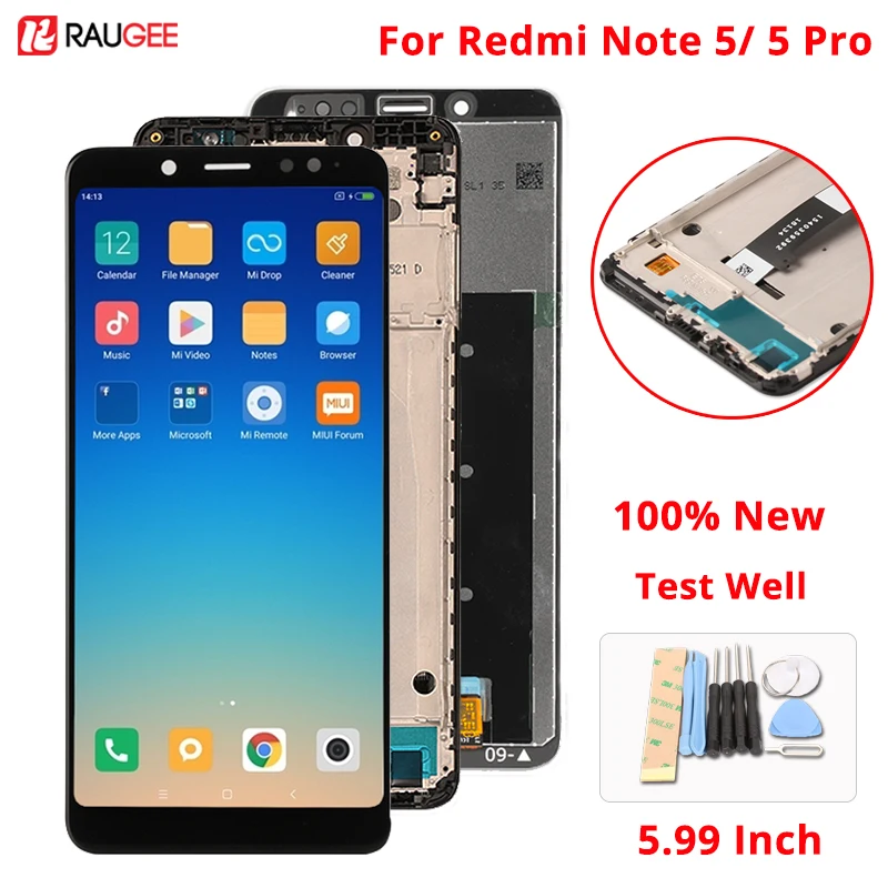 Для Xiaomi Redmi Note 5 ЖК-дисплей+ сенсорный экран дигитайзер сборка замена экрана для Xiaomi Redmi Note5 Pro/Note5