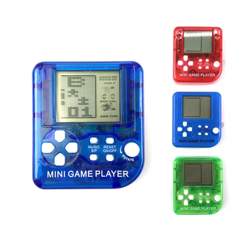

Newest Classic Handheld Game Machine Tetris Game Kids Game Console Toy With Music Playback Retro Children Pleasure Games Player