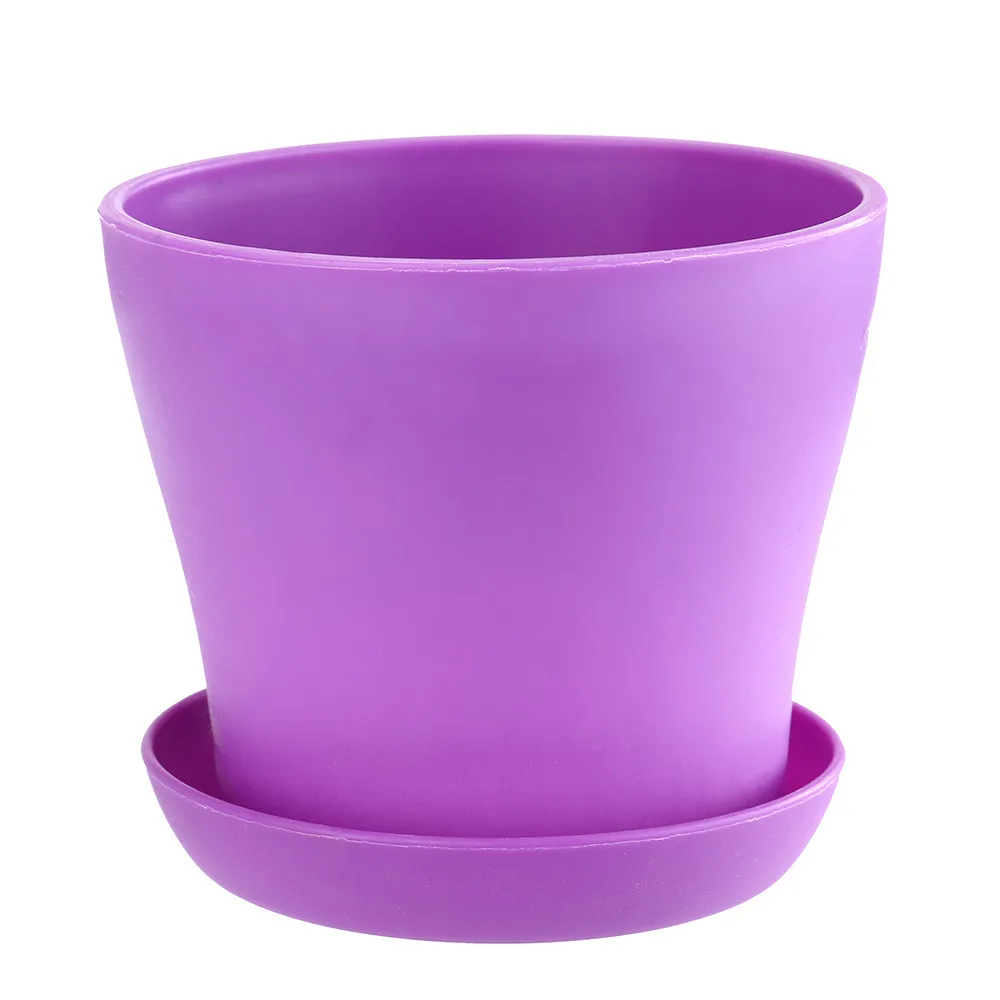 1 Pcs Plant Pot Colourful Mini Plastic Flower Succulent Flowerpot Home Office Decor Garden Planter 2.14 | Дом и сад