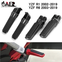 motorcycle front and rear footrests foot pegs for yamaha yzf r1 2002 2019 r6 2003 2019
