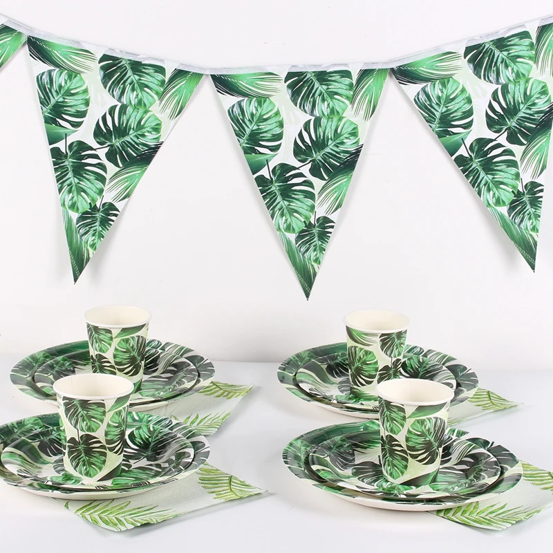 Гавайский лист черепахи летняя одноразовая посуда для детей тарелка украшения