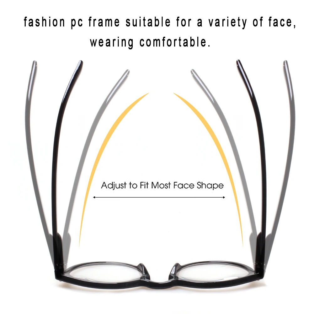 

BONCAMOR Men's and Women's Anti-Blu-ray Glasses Computer Gaming Mobile Phone Plastic Convenience+50+100+150+200+250+300+350+400