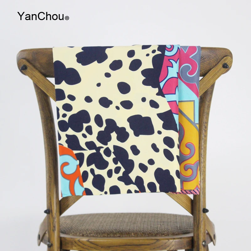 Саржевый шелковый шарф квадратная женская большая шаль хиджаб шелк винтажный