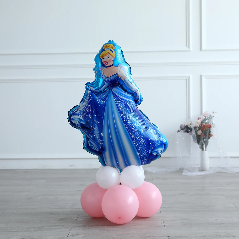 Princess Белоснежка пять принцесса день рождения Фигура фольга вертикально надувная Девочка День рождения Детские игрушки украшения гелиевые шары - Цвет: Princess