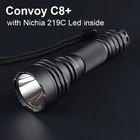Светодиодный фонарь Convoy C8 Plus с Nichia 219C, фонарь 7135*6, портативный тактический светильник, освещение для рыбалки и велосипеда, 18650