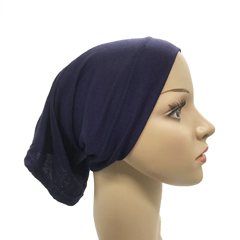 

Muslim Modal Women Head Scarf Cotton Underscarf Stretch Hijab Cover Headwrap Underscarf Cap Islam Scarf Inner Headband Bonnet