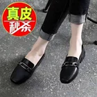 Туфли женские красные кожаные на каблуке, осень 2021