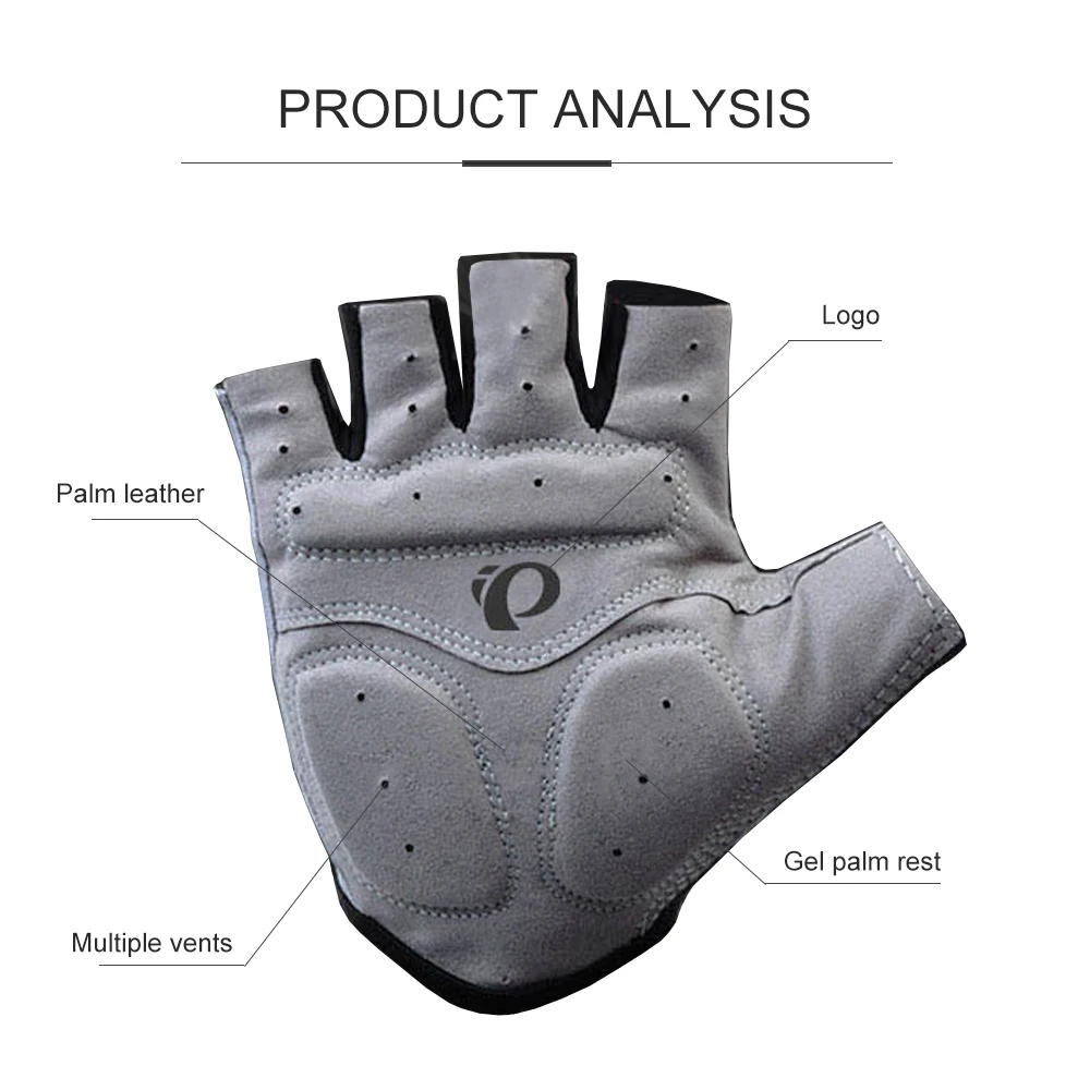 Велосипедные перчатки с открытыми пальцами амортизирующие для горного