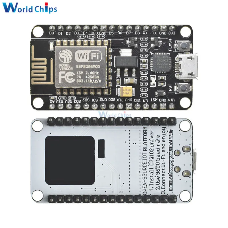 10 шт./лот Nodemcu V2 ESP8266 ESP-12E wifi макетная плата CP2102 беспроводной модуль wifi Интернет вещей с USB IO контакты