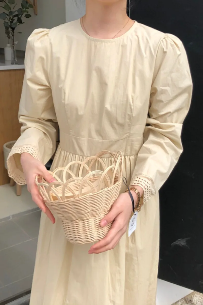 

WHCW CGDSR dresses a-line print dress women party vintage new elegant autumn winter long sleeve woman korean style 2020 vestidos